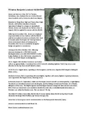 A preview of a PDF biography for Lovelock, James Benjamin